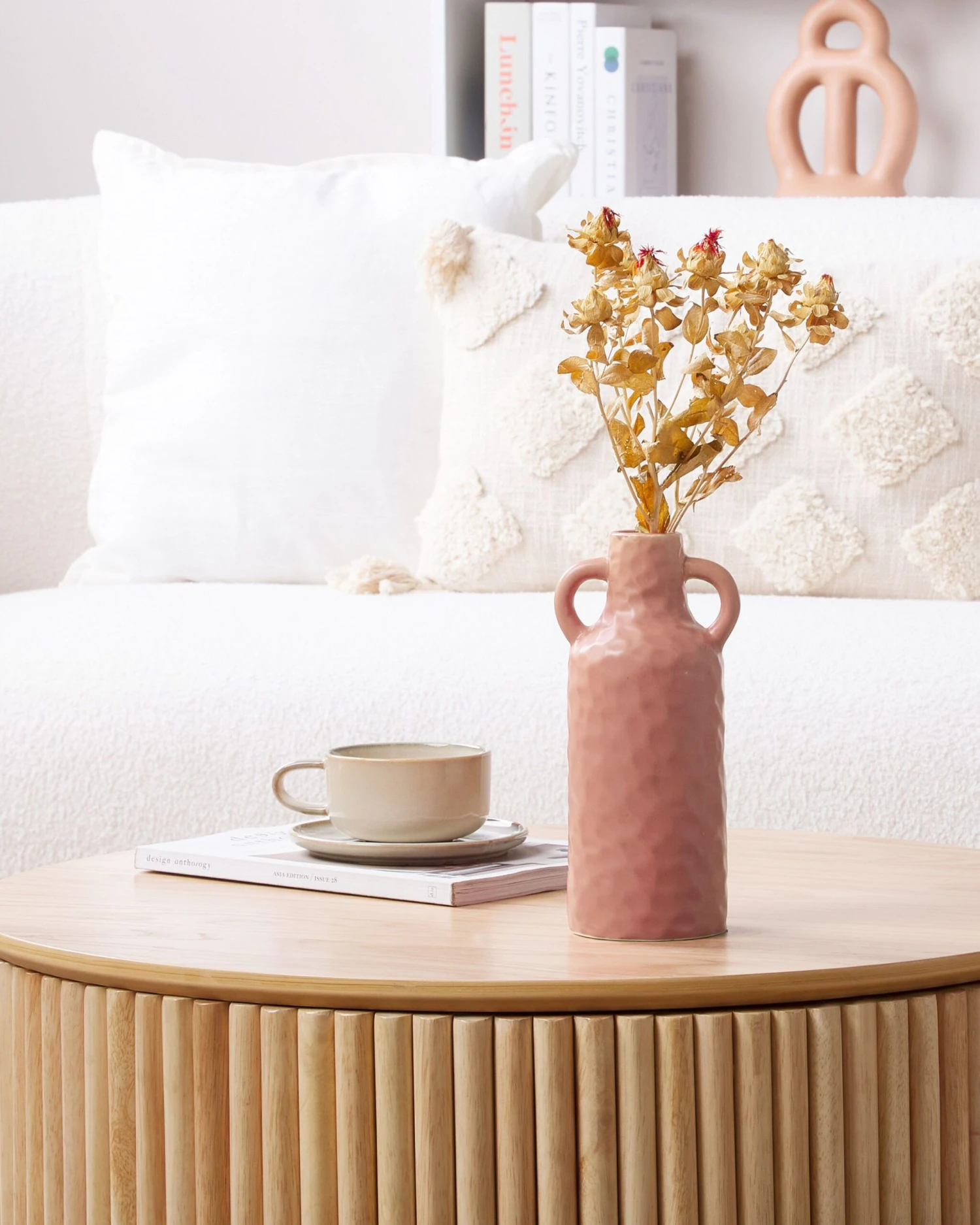 Sohvapöytä Säilytystila Vaalea Puu KIRKWOOD - Image 3