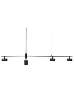 LED-riippuvalaisin 4 Polttimoa Alumiini Musta FOYLE -Beliani undef src sa picid 847380 type whitesh image