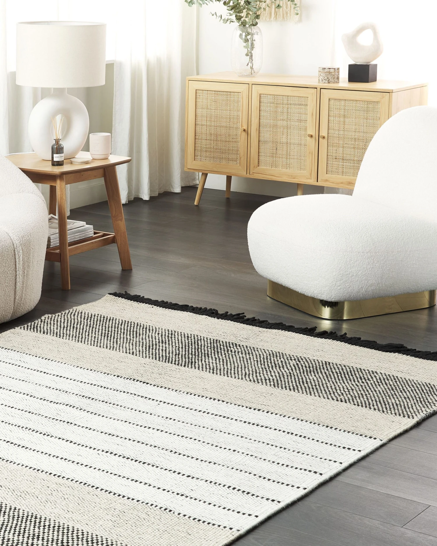 Nojatuoli Buklee Valkoinen LOVIISA 3 Nojatuoli Buklee Valkoinen LOVIISA - Image 3