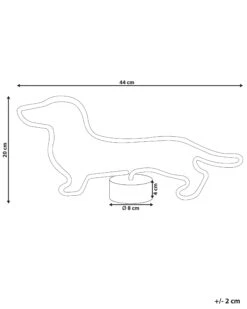 LED-neonvalaisin Koira Sininen FRANCIS -Beliani undef src sa picid 847759 type whitesh image