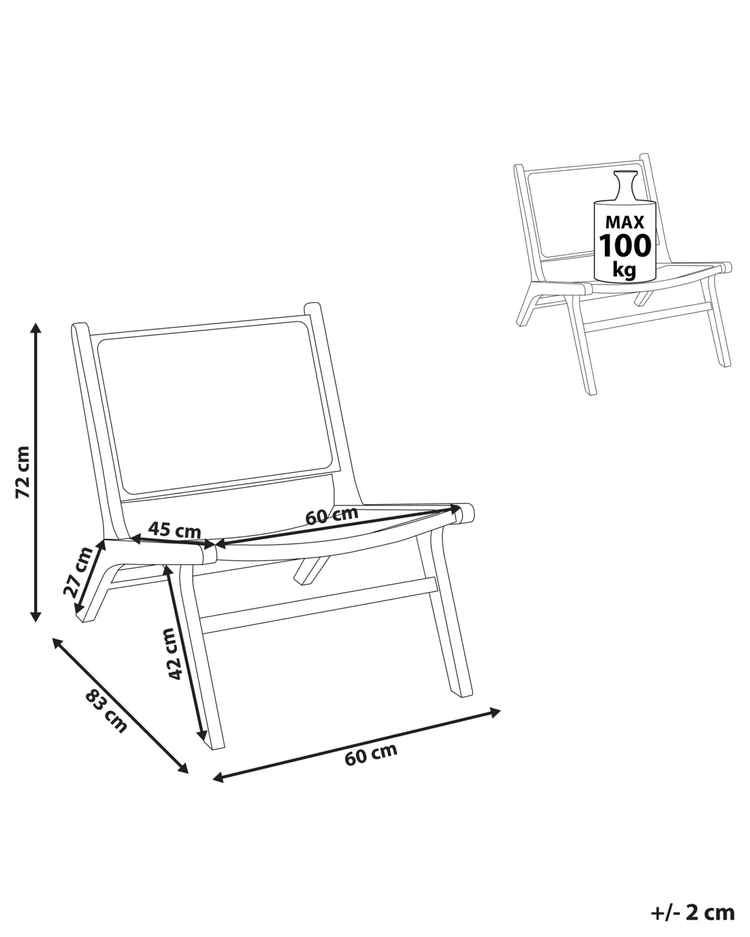 Tuoli Mahonki/rottinki Vaalea Puu MIDDLETOWN - Image 9
