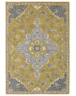 Matto Villa Keltainen/sininen MUCUR Useita Kokoja -Beliani undef src sa picid 848443 type whitesh image