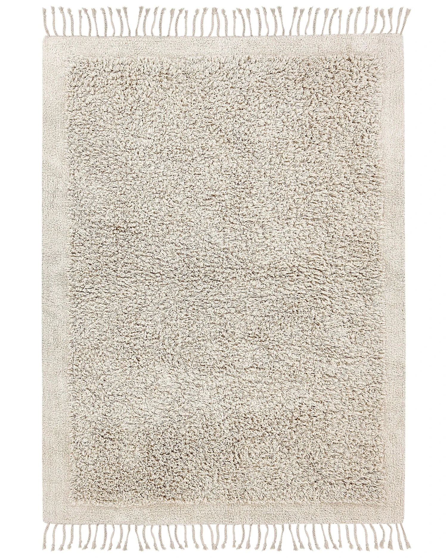 Matto Puuvilla Vaalea Beige BITLIS Useita Kokoja - Image 3