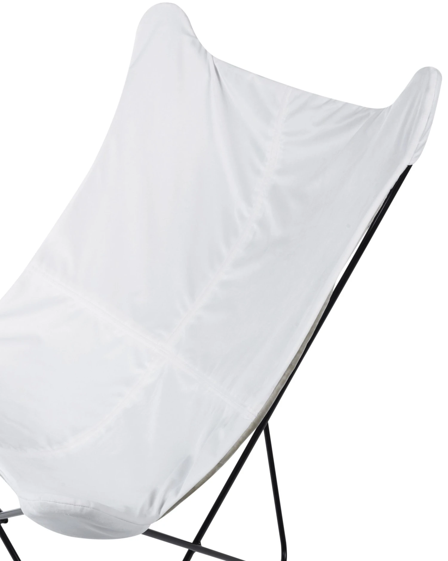 Nojatuoli Sametti Valkoinen NYBRO - Image 5