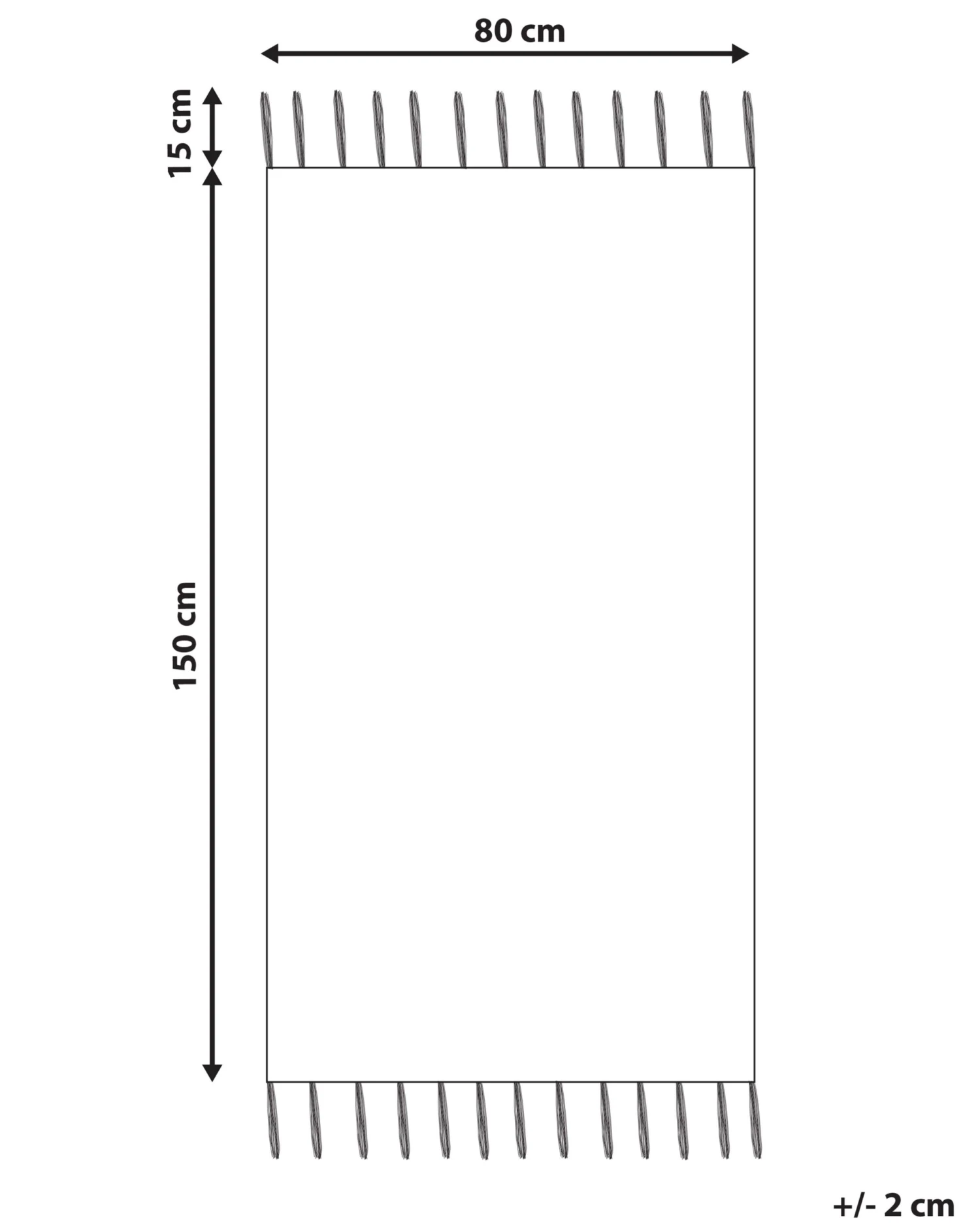 Matto Harmaa/valkoinen 80 X 150 Cm TABIAT - Image 6