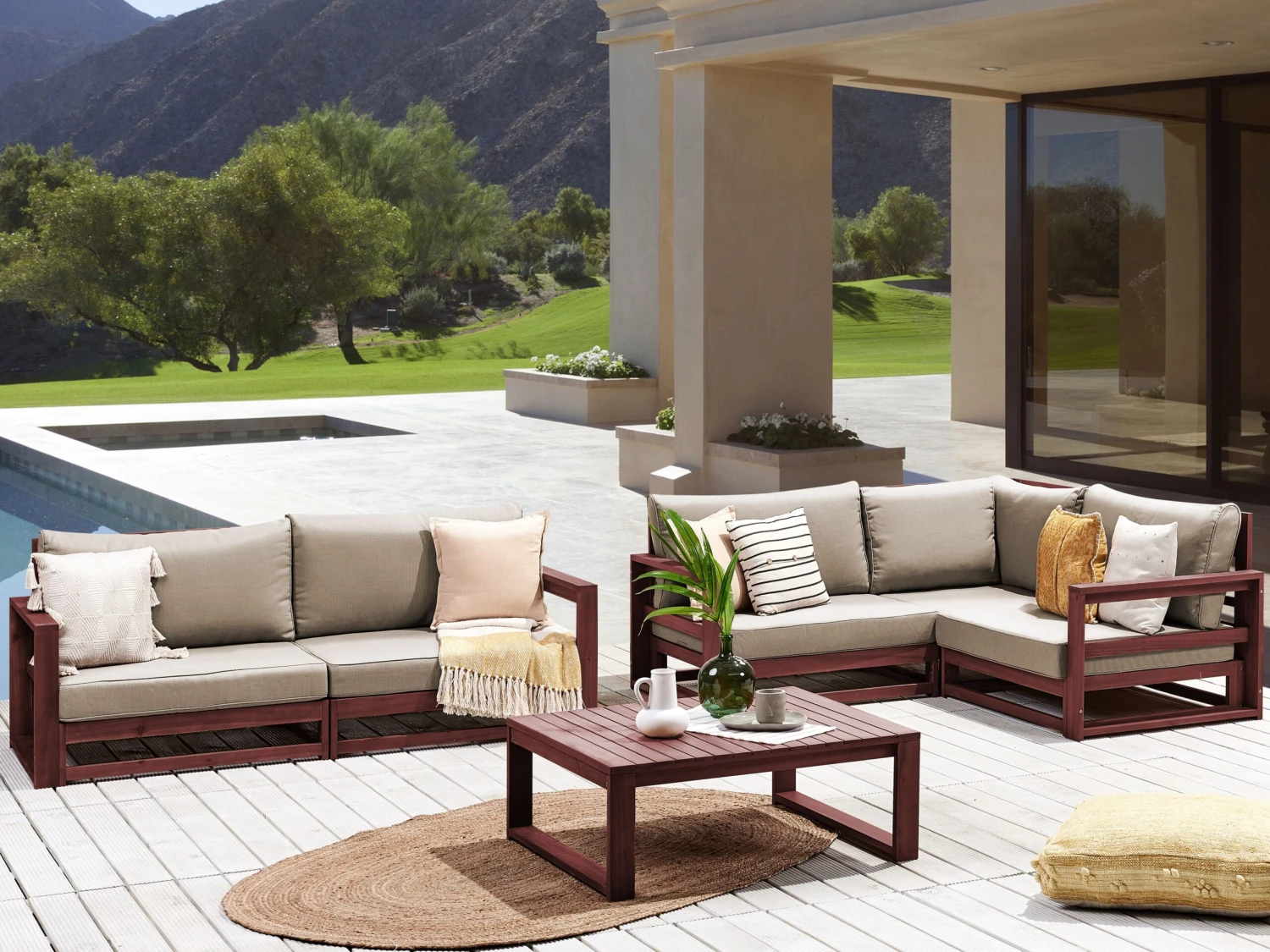 4-istuttava Ulkosohvaryhmä Sertifioitu Akasiapuu Mahonginruskea TIMOR II 2 4-istuttava Ulkosohvaryhmä Sertifioitu Akasiapuu Mahonginruskea TIMOR II - Image 2