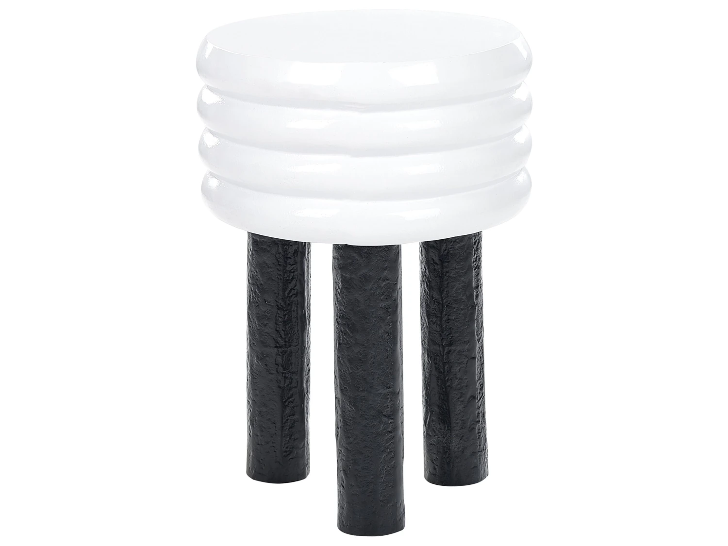 Sivupöytä Alumiini Valkoinen/musta KIKIWA