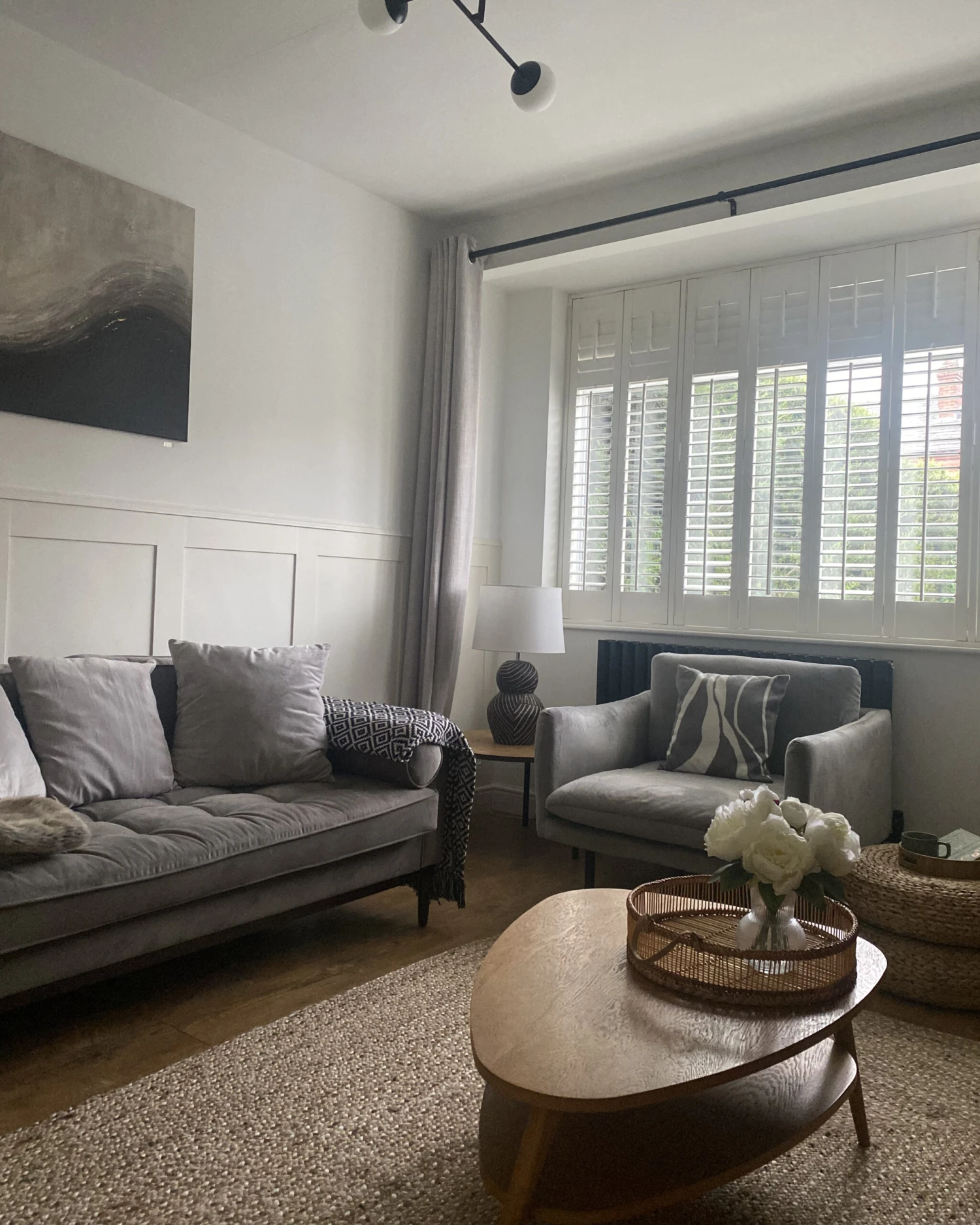 Pöytävalaisin Keraaminen Musta GUAPORE - Image 3